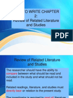 How To Write Chapter 2: Review of Related Literature and Studies