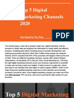 Top 5 Digital Marketing Channels 2020: You Need To Try This