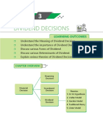 Dividend Decisions: Learning Outcomes