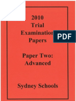 2010 Trial Examination Papers - Modules