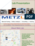 Metz Lab Presentation: First Floor, Thangavel Nagar, Walajabad Main Road, Mannivakkam-600048