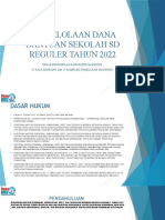 Pengelolaan Dana Bantuan Sekolah SD Reguler Tahun 2022