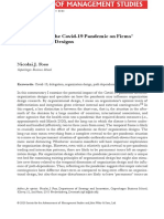 The Impact of the Covid-19 Pandemic on Firms’