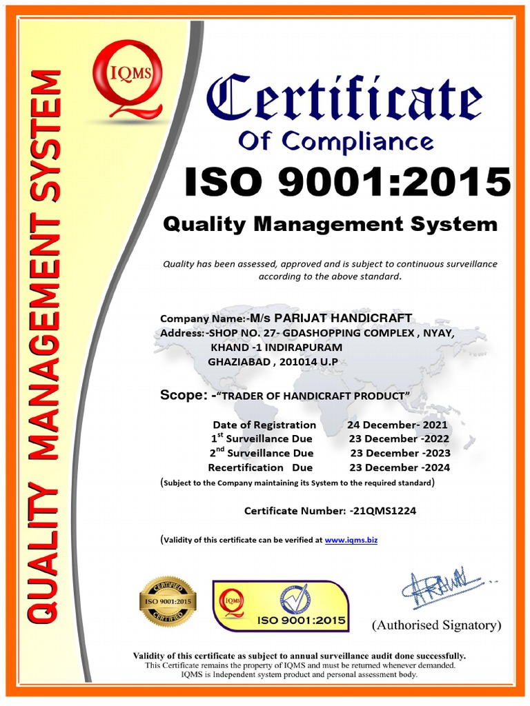 Quality Management System: Scope | PDF