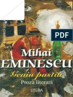 Eminescu Mihai - Geniu Pustiu (Tabel Crono)