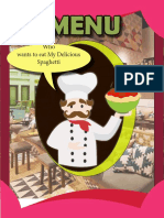 Restaurant Menu Card - ICSA Project
