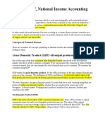 UNIT - IV, National Income Accounting: Gross Domestic Product (GDP) All Output Produced Within A Nation