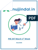 PIB 247 March 1 Week: Anuj Jindal