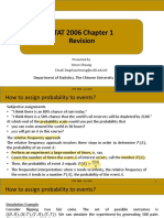 Revision Guide for STAT 2006 Chapter 1