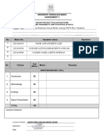 Written Report Evaluation - Cluster Group - CS270