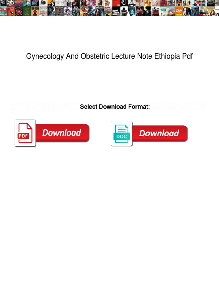 Gynecology and Obstetric Lecture Note Ethiopia PDF | PDF | Gynaecology ...