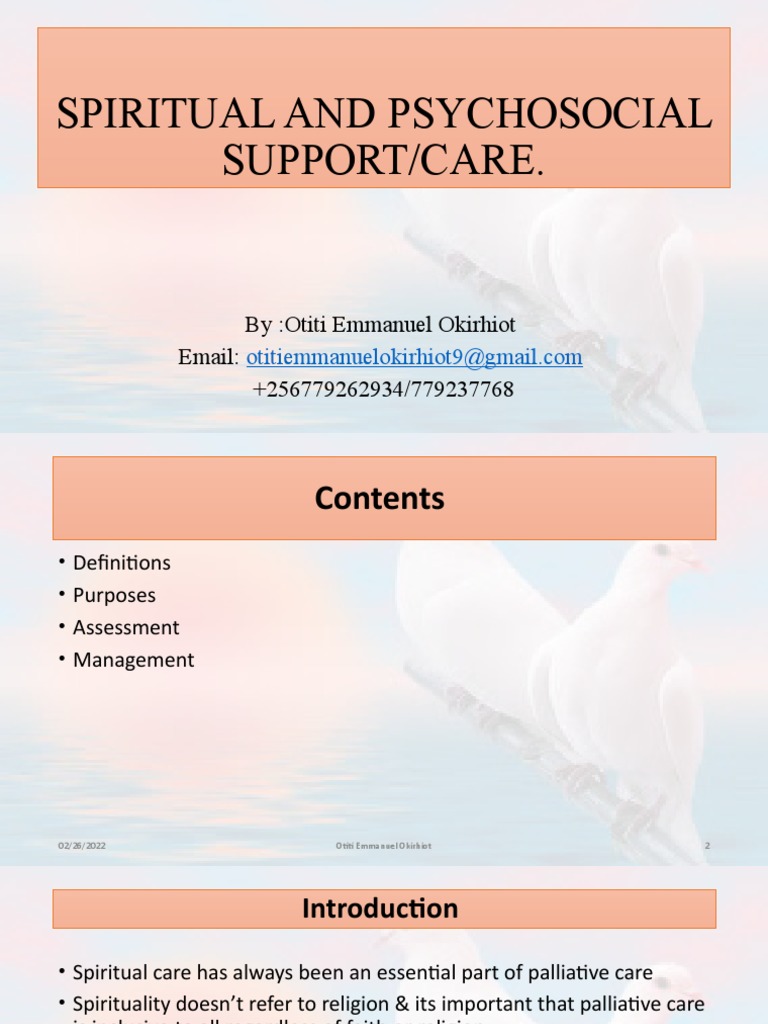 Session 9 Spiritual and Psychosocial Support | PDF | Spirituality ...
