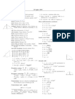 Formulario Di Fisica