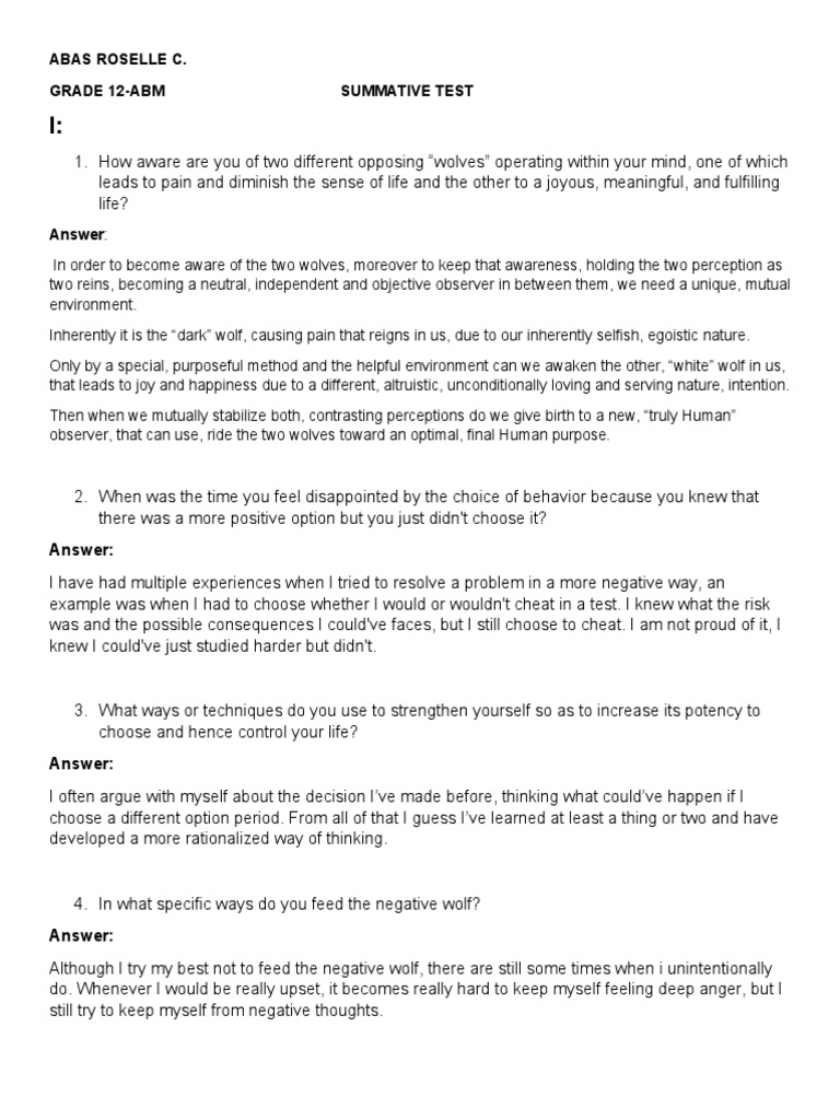 ABAS 3 Test Reflection and Insights | PDF | Psychological Concepts ...