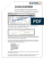 Process Further: Please Refer The Following Steps After Application Form Is Downloaded and Printed