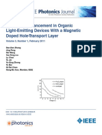 Effi Ciency Enhancement in Organic Light-Emitting Devices With A Magnetic Doped Hole-Transport Layer