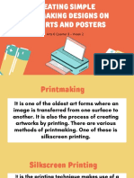 Creating Simple Printmaking Designs On T - Shirts and Posters