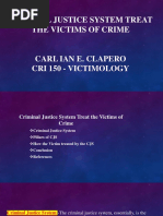 Criminal Justice System Treat The Victims of Crime