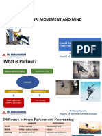 Parkour: Movement and Mind: Donald Tom Centre For Sports Science, SRIHER