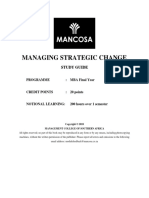 MBA 8 Year 2 Managing Strategic Change January 2020