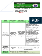 Weekly Home Learning Plan: Grade 11 HUMSS A&B December 7-11, 2020