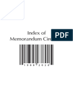 Index of Memorandum Circulars (1988-2020)