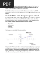 What Is The SPACE Matrix Strategic Management Method?