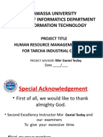 HRMS for Tarcha Industrial College