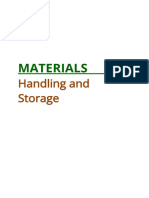 Materials: Handling and Storage