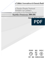 Guía Técnica Premio Nacional INDES BID A La Calidad e Innovación en La Gerencia Social República Dominicana 2000 2001