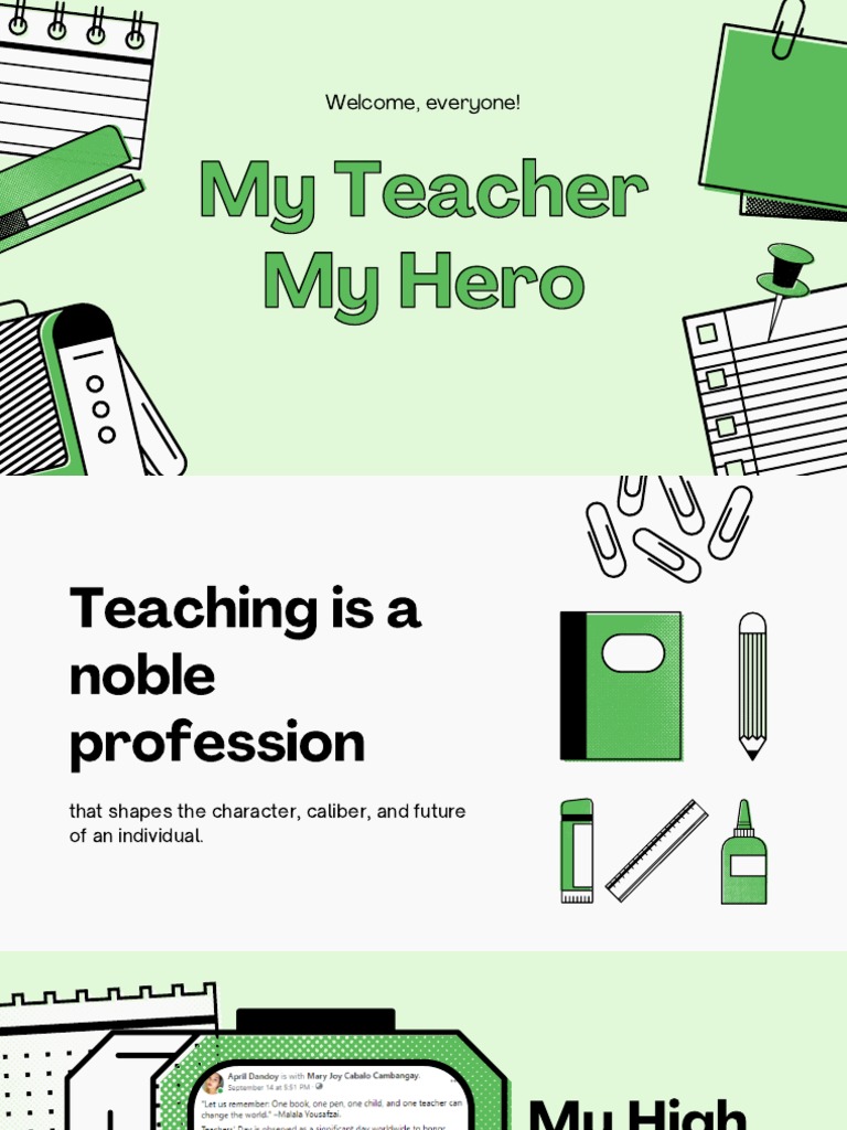 essay about my teacher my hero