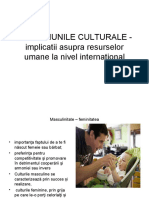 Dimensiunile Culturale - Implicatii Asupra Resurselor Umane La Nivel International