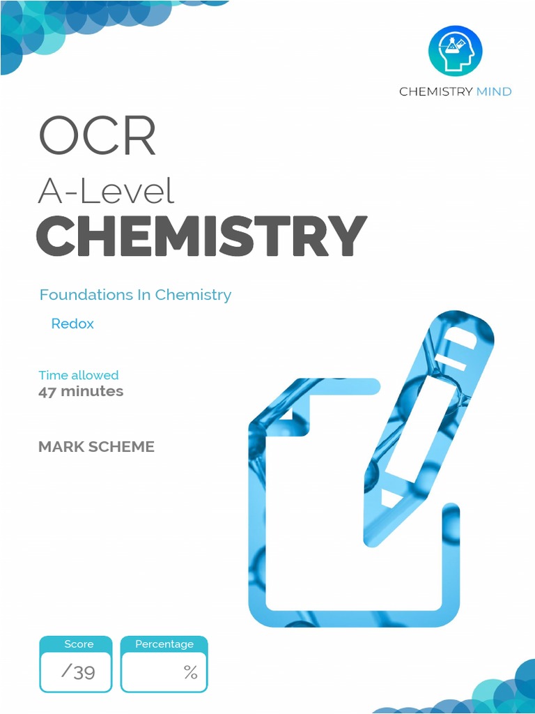 OCR Chemistry ALevel Redox PDF Redox Mole (Unit)
