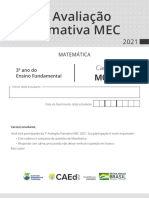 Avaliação Matemática - 3º Ano