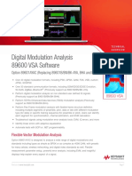 Digital Modulation Analysis 89600 VSA Software: Option 89601AYAC (Replacing 89601B/BN/BK-AYA, BHA and BHK)