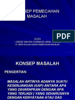 Konsep Pemecahan Masalah