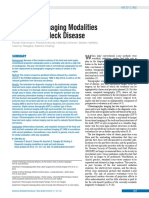 Diagnostic Imaging Modalities in Head and Neck Disease: Review Article