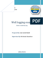 Well Logging Essay: About: Resistivity Log