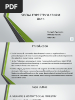 Social Forestry & CBNRM Unit 1: Rodriga G. Aguinsatan FRM Dept. Faculty Cfes-Cmu