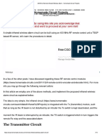 433 MHz Remote Infrared Wireless Alarm - Homemade Circuit Projects