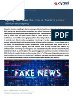 Dyami Insights: Fighting Fake News: The Case of Sweden's Counter-Disinformation Agency