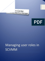 Managing User Roles in SCVMM