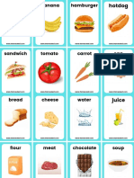 Countable and Uncountable Nouns Food Student Cards