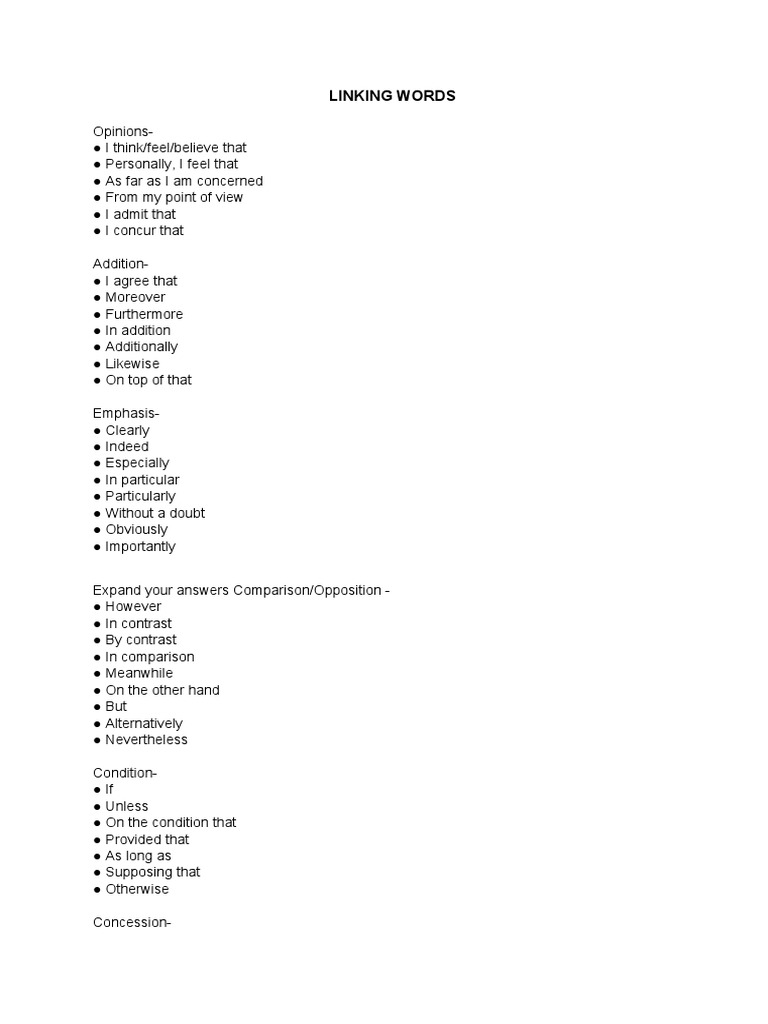 IELTS Linking Words PDF Pet Photograph