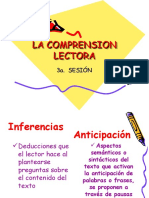 LA COMPRENSION LECTORA 3a. Sesion