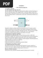 The Central Processing Unit 3.1 Computer Arithmetic 3.1.1 The Arithmetic and Logic Unit (ALU)