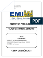 CLASIFICACION DE CEMENTO