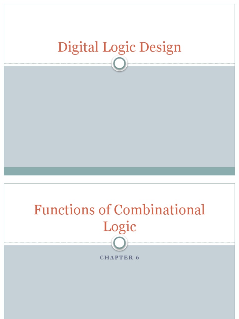 Digital Logic Design | PDF | Electrical Circuits | Computer Engineering