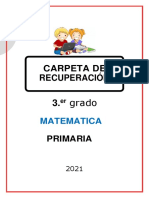 Carpeta de Recuperacion Matematica (Tercer Grado)