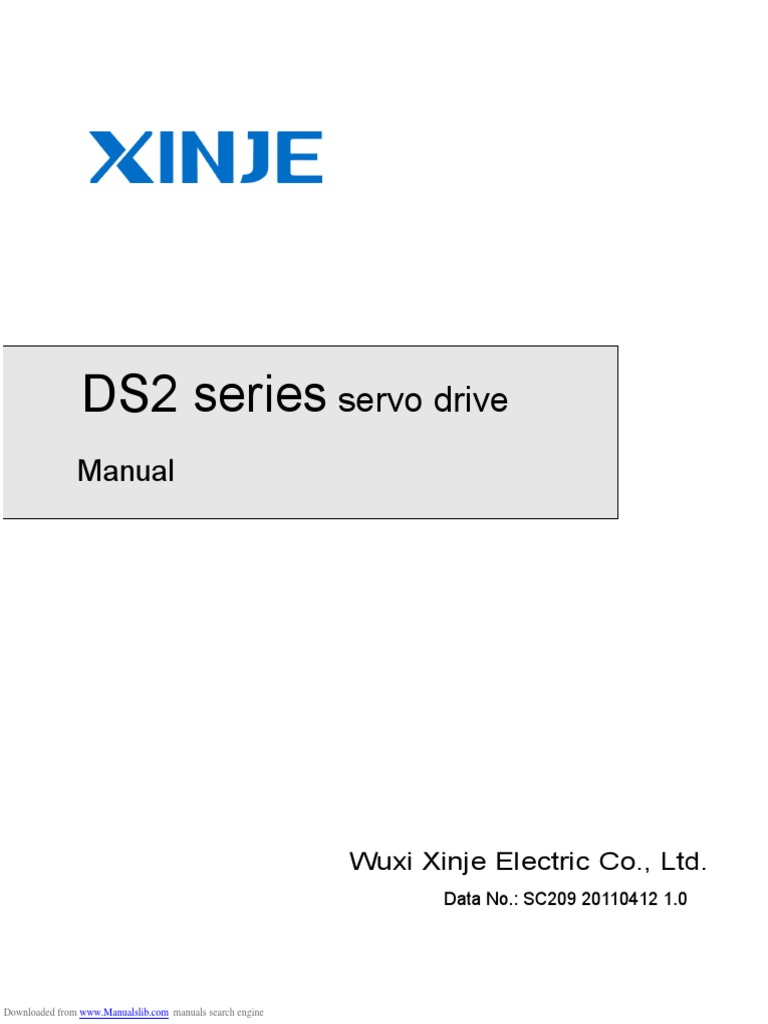 SERVO XINJE Ds220p7as PDF Electric Motor Servomechanism